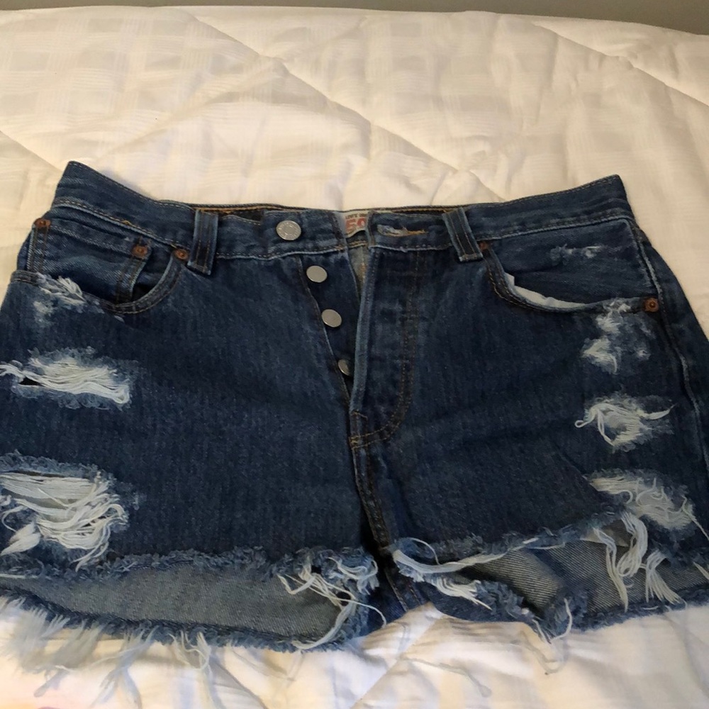 Levi’s 501 Denim Ripped Shorts
